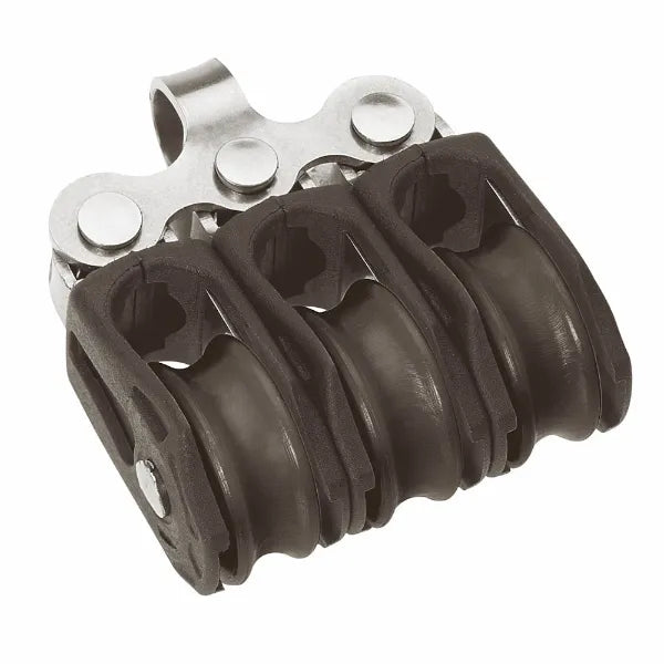20mm Plain Bearing Pulley Block Triple Fixed Eye
