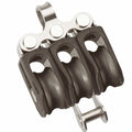 20mm Plain Bearing Pulley Block Triple Fixed Eye and Becket