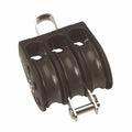 30mm Plain Bearing Pulley Block Triple Fixed Eye and Becket