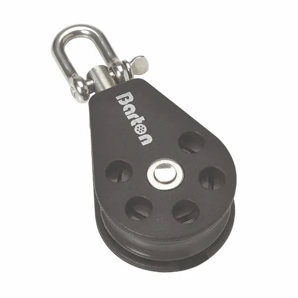 35mm Plain Bearing Pulley Block Single Swivel