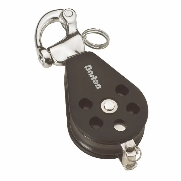 35mm Plain Bearing Pulley Block Single Snap Shackle Becket