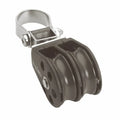 35mm Plain Bearing Pulley Double Stanchion Block