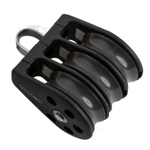 35mm Plain Bearing Pulley Block Triple with Fixed Eye