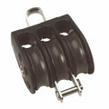 35mm Plain Bearing Pulley Block Triple Fixed Eye and Becket