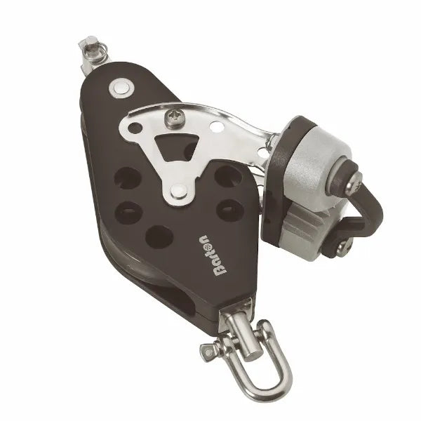 30/45mm Plain Bearing Pulley Block Fiddle Swivel Becket and Plastic Cam