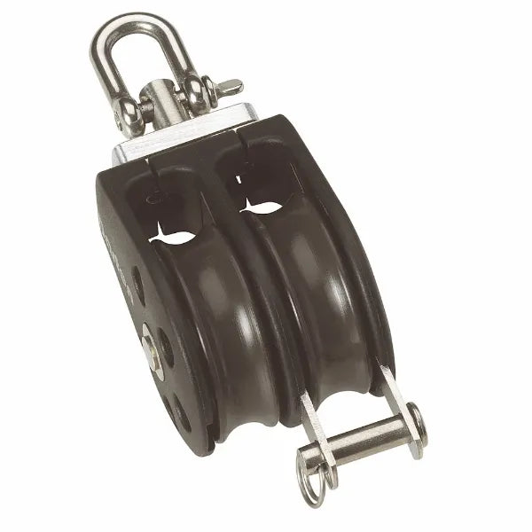 45mm Plain Bearing Pulley Block Double Swivel and Becket