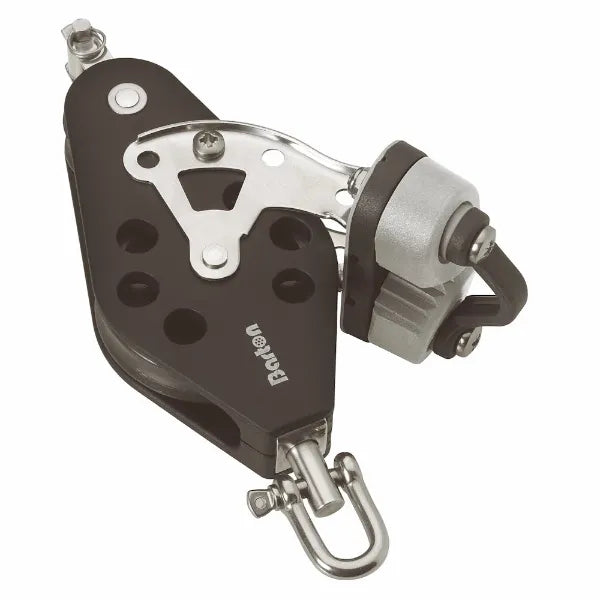 30/58mm Plain Bearing Pulley Block Fiddle Swivel Becket and Plastic Cam