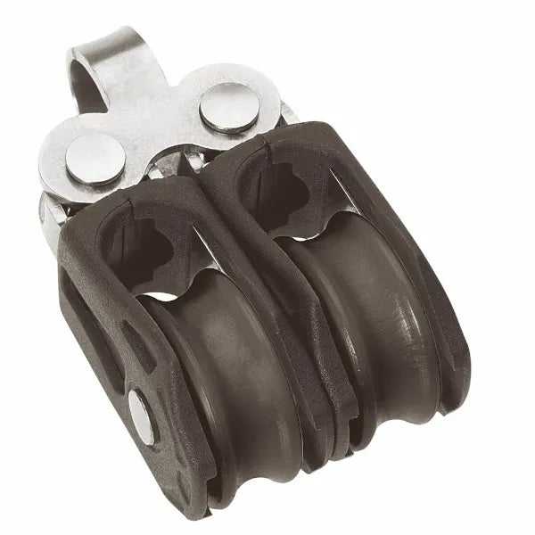 20mm Ball Bearing Pulley Block Double with Fixed Eye