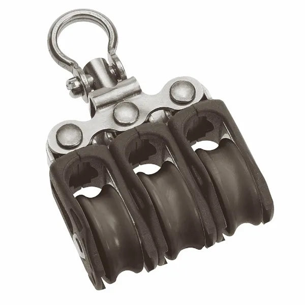 20mm Ball Bearing Pulley Block Triple with Swivel