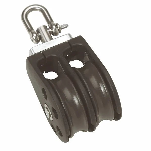 35mm Ball Bearing Pulley Block Double Block with Swivel