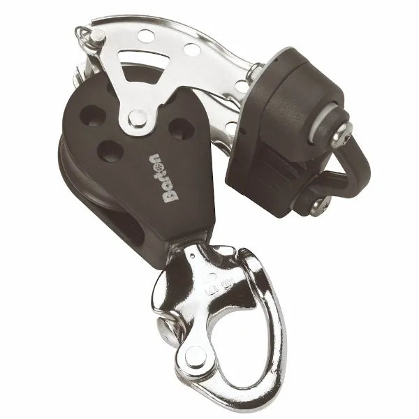 35mm Ball Bearing Pulley Block Single Snap Shackle Becket and Cam
