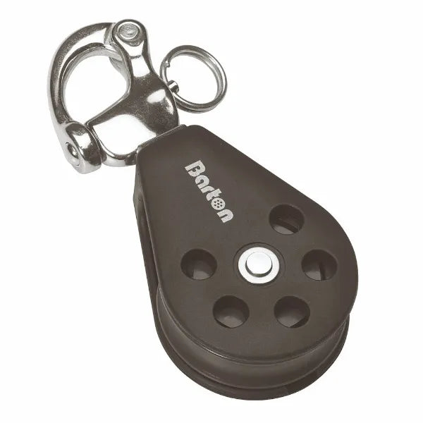 45mm Ball Bearing Pulley Block Single with Snap Shackle