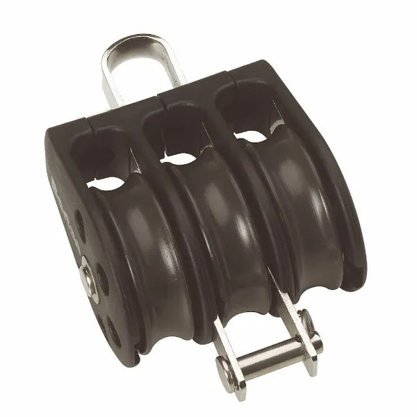 45mm Ball Bearing Pulley Block Triple Fixed Eye and Becket