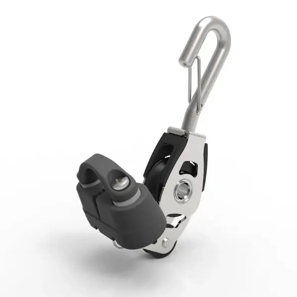 30mm Dynamic Single Fiddle Block with Cleat and hook