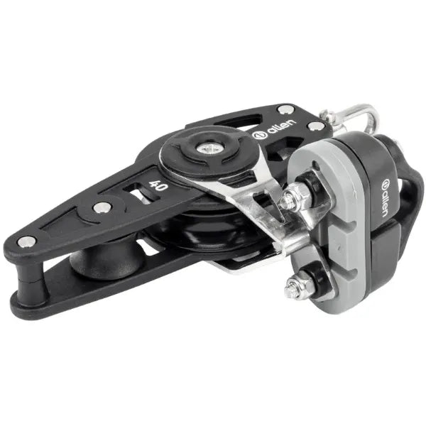 40mm Dynamic Fiddle Block/Becket With Swivel And A..77 Cleat
