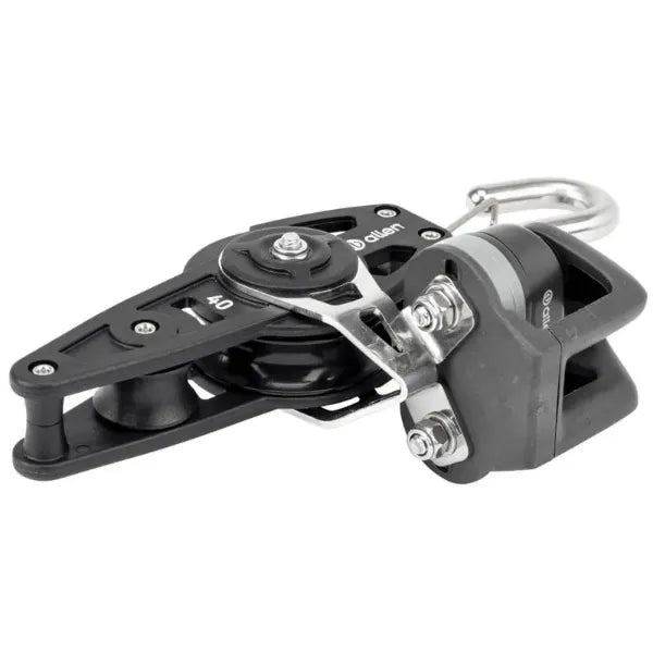 40mm Dynamic Fiddle Block/Becket With Hook And A..77 Cleat