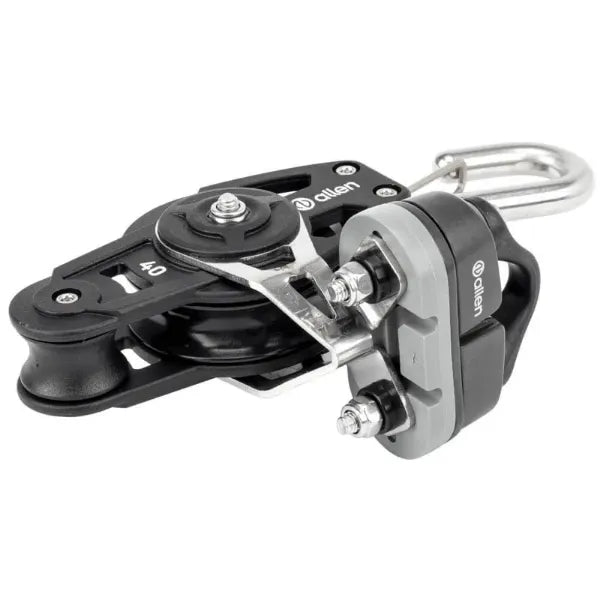 40mm Dynamic Fiddle Block with Hook and A..77 Cleat