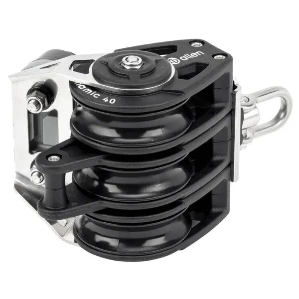 40mm Dynamic Triple Block/Becket with Swivel and A..77 Cleat