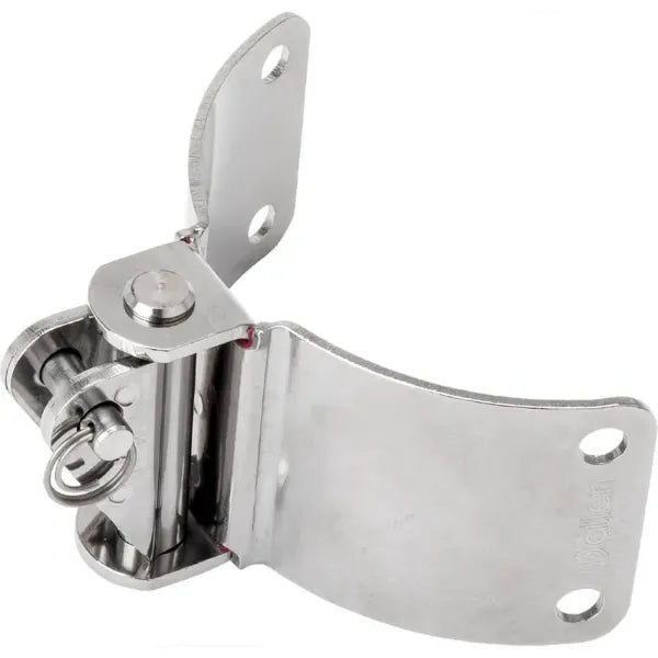 Mast gooseneck fitting with pivot