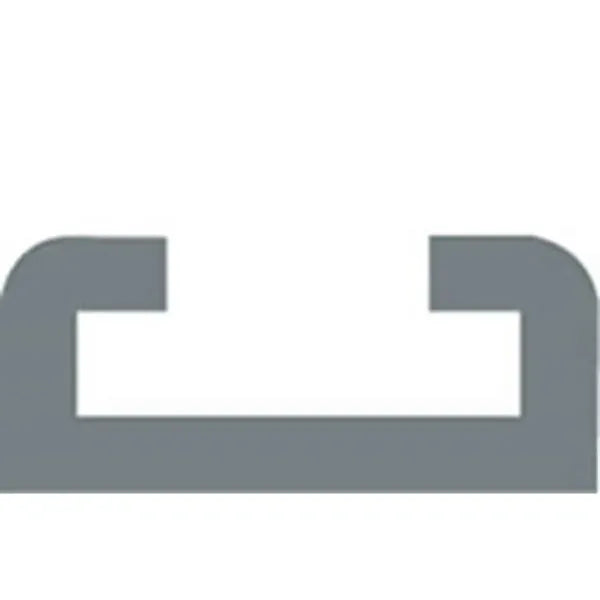 16mm ID x 1055mm track drilled anodised silver