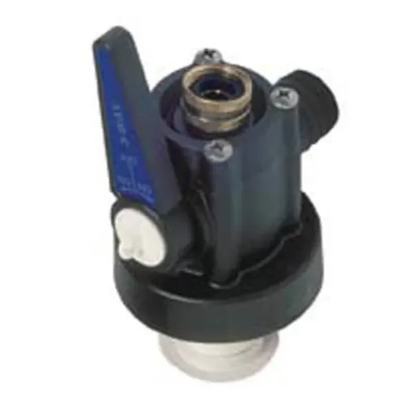 1-1/4 inch Y-Valve Seacock Mushroom Screened Thru-Hull with Engine Flush-Out Top