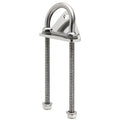 U bolt with plate and flange tang pair