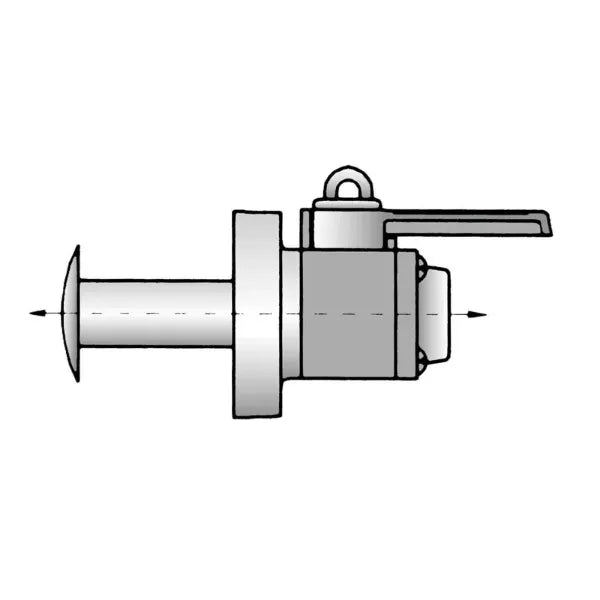 3/4 inch Valve Seacock Flush Thru-Hull with Female Thread Top