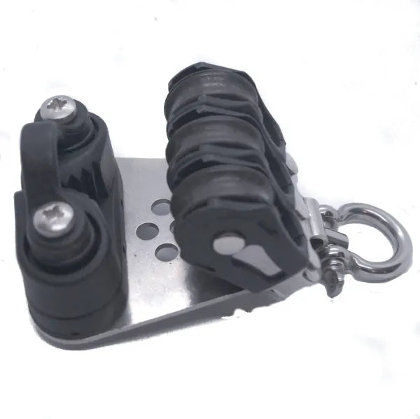20mm Plain Bearing Pulley Block Triple Swivel and Cam