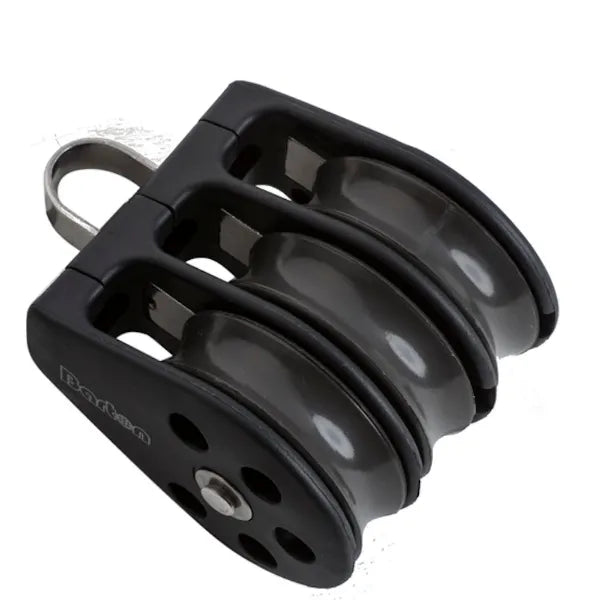 30mm Ball Bearing Pulley Block Triple with Fixed Eye