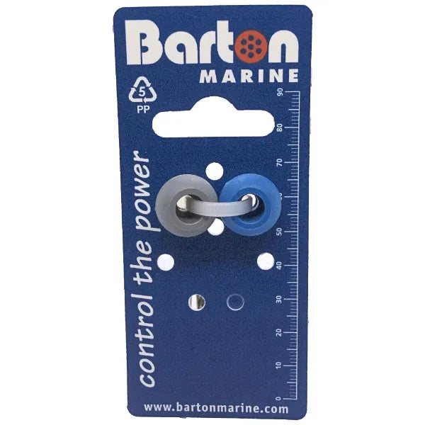 4mm Rope Stoppers Blue and Grey