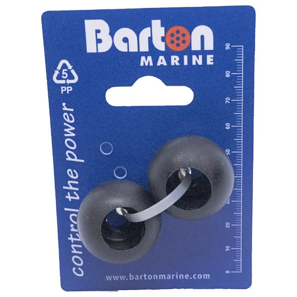 8mm rope stoppers 2 x Black