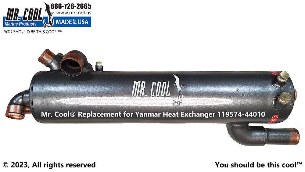 Yanmar 6LYA, 6LY2A HEAT EXCHANGER 119575-44010 Replacement