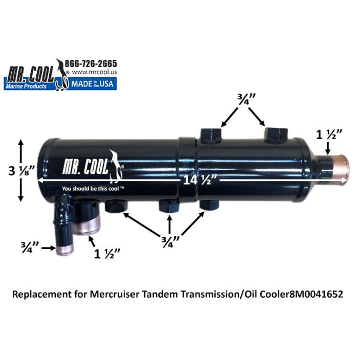 Cummins - Mercruiser  8M0041652 / 8M0181550  Tandem Zeus Transmission/Oil Cooler