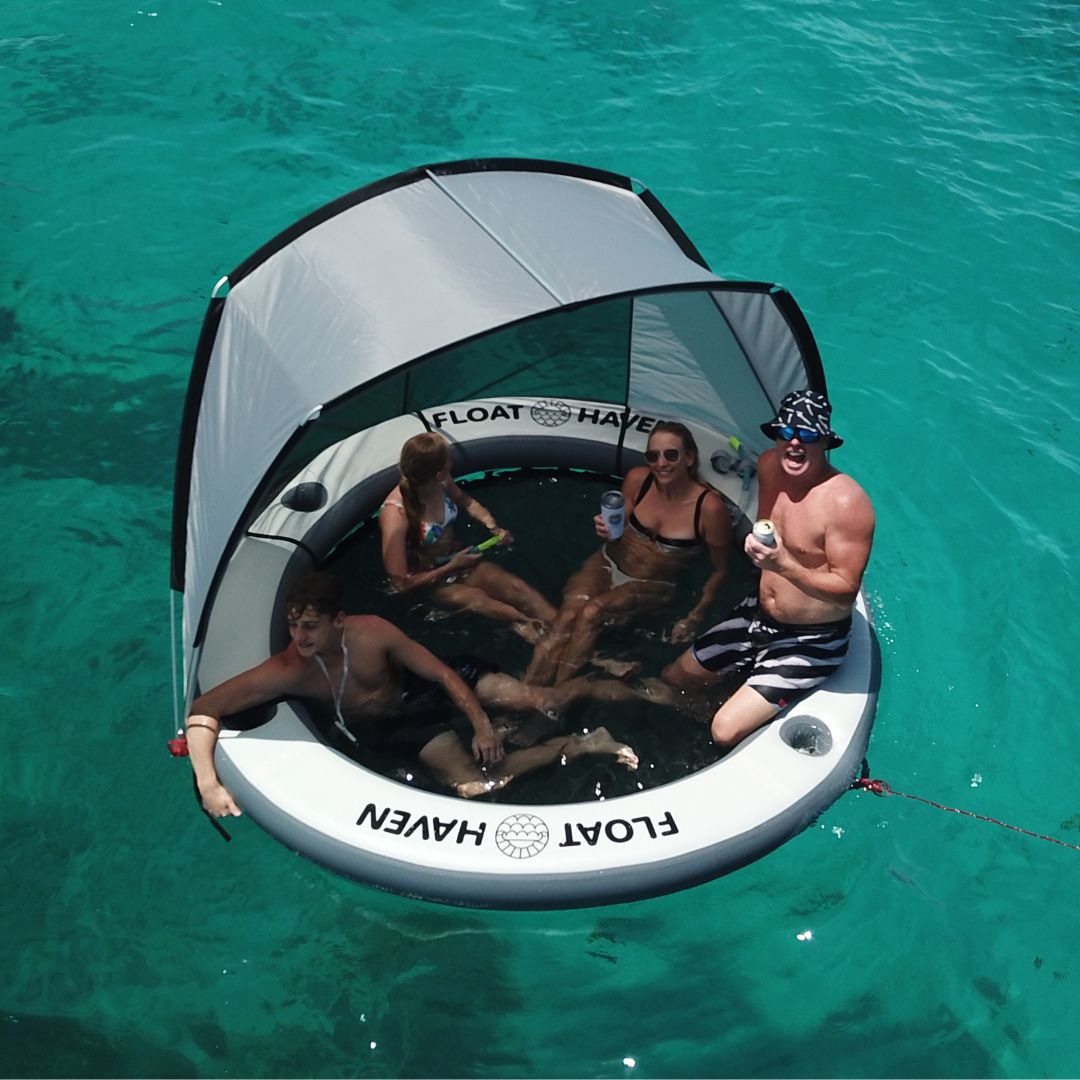 Float Haven Shade Haven - Portable Shade Canopy for Floating Island