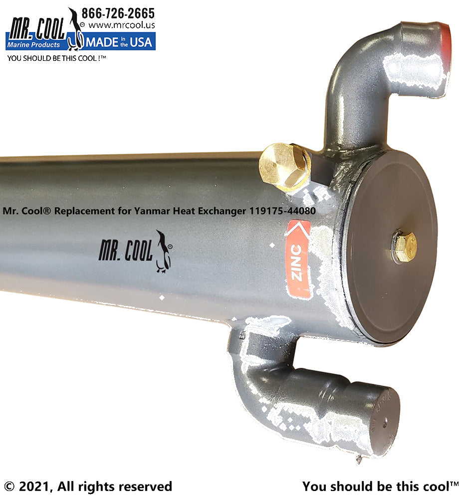 Yanmar 4LHA -STZE(P) DTZE(P) HEAT EXCHANGER 119175-44080 Replacement