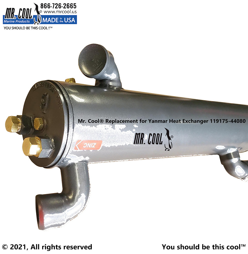 Yanmar 4LHA -STZE(P) DTZE(P) HEAT EXCHANGER 119175-44080 Replacement