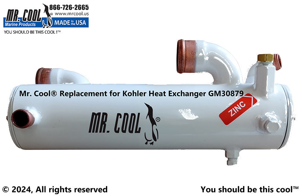 KOHLER 6.5 8.0 EFOZD HEAT EXCHANGER 359398, 30879 Replacement MR COOL