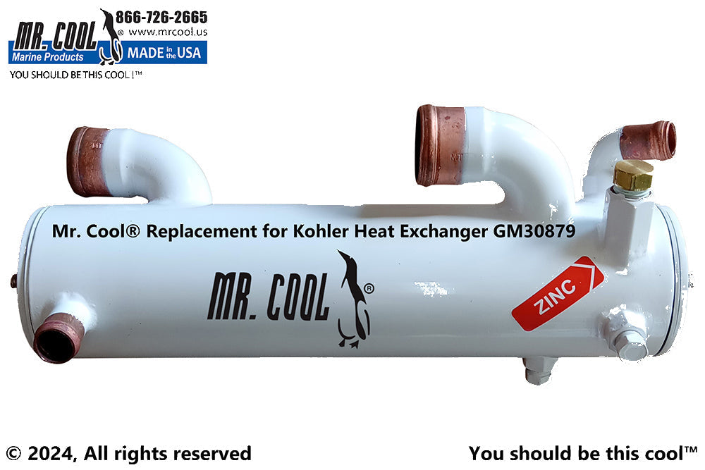 KOHLER 6.5 8.0 EFOZD HEAT EXCHANGER 359398, 30879 Replacement MR COOL