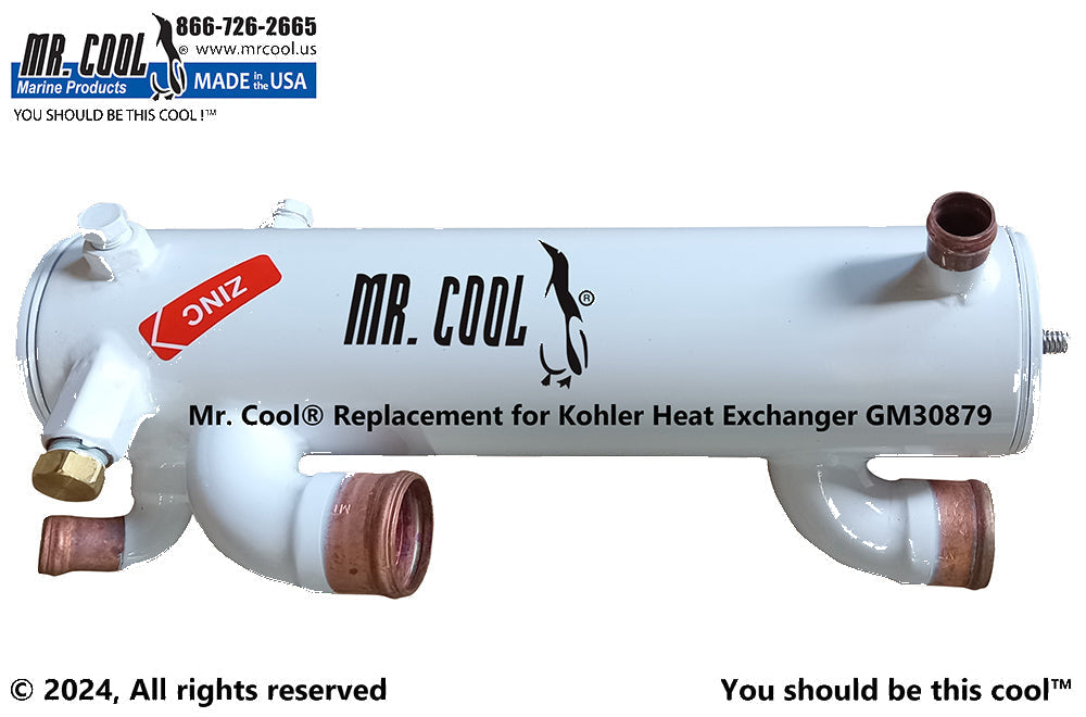 KOHLER 6.5 8.0 EFOZD HEAT EXCHANGER 359398, 30879 Replacement MR COOL