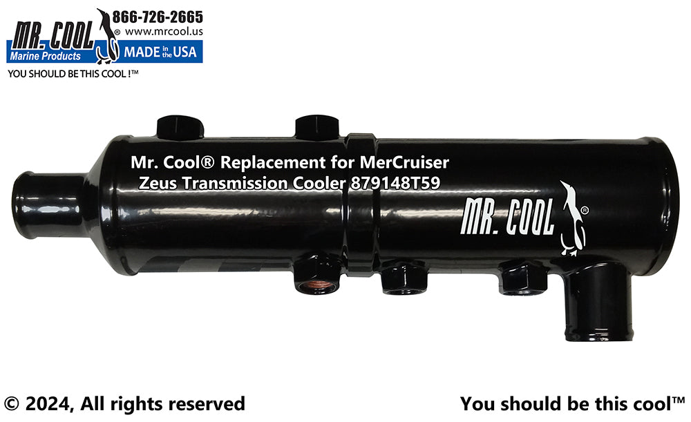 Cummins - Mercruiser 879148T59 / 8M0181739 Zeus 3000 Vertical Transmission / Power Steering Oil Cooler Replacement