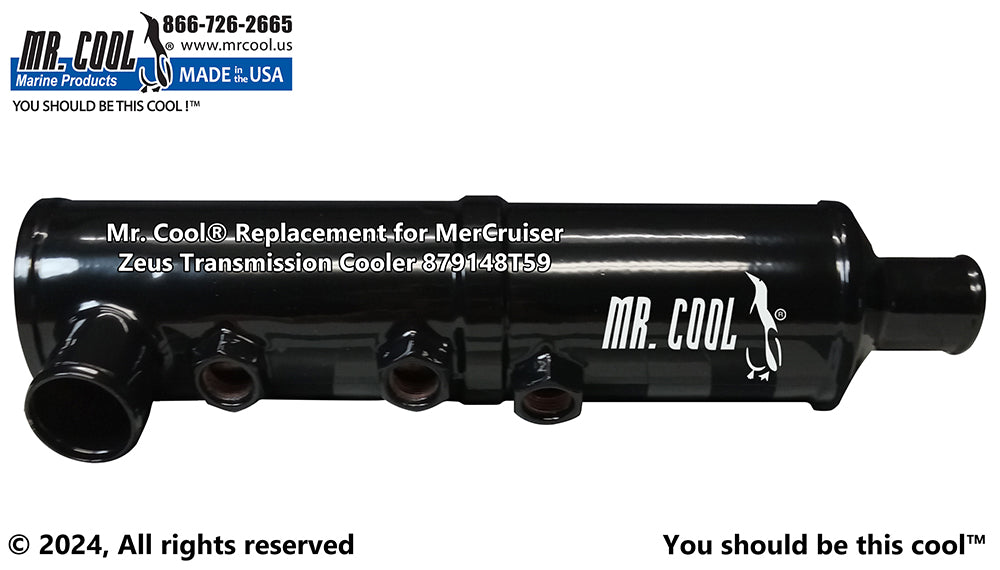Cummins - Mercruiser 879148T59 / 8M0181739 Zeus 3000 Vertical Transmission / Power Steering Oil Cooler Replacement
