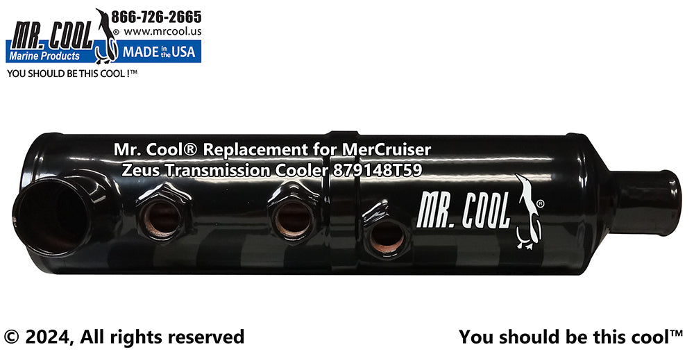 Cummins - Mercruiser 879148T59 / 8M0181739 Zeus 3000 Vertical Transmission / Power Steering Oil Cooler Replacement