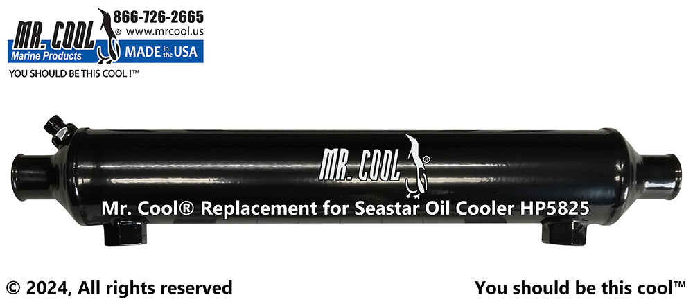 Seastar HP5825 (3/8" Oil) Power Steering Oil Cooler 2x12 Replacement