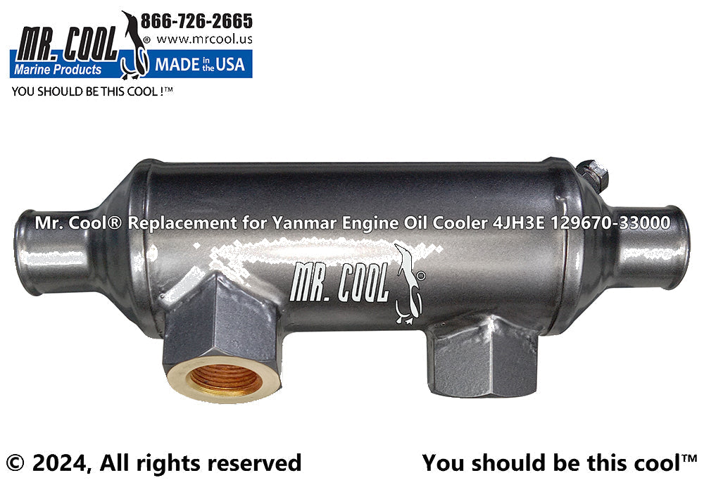 Yanmar 4JH3E Oil Cooler 129670-33000 Replacement