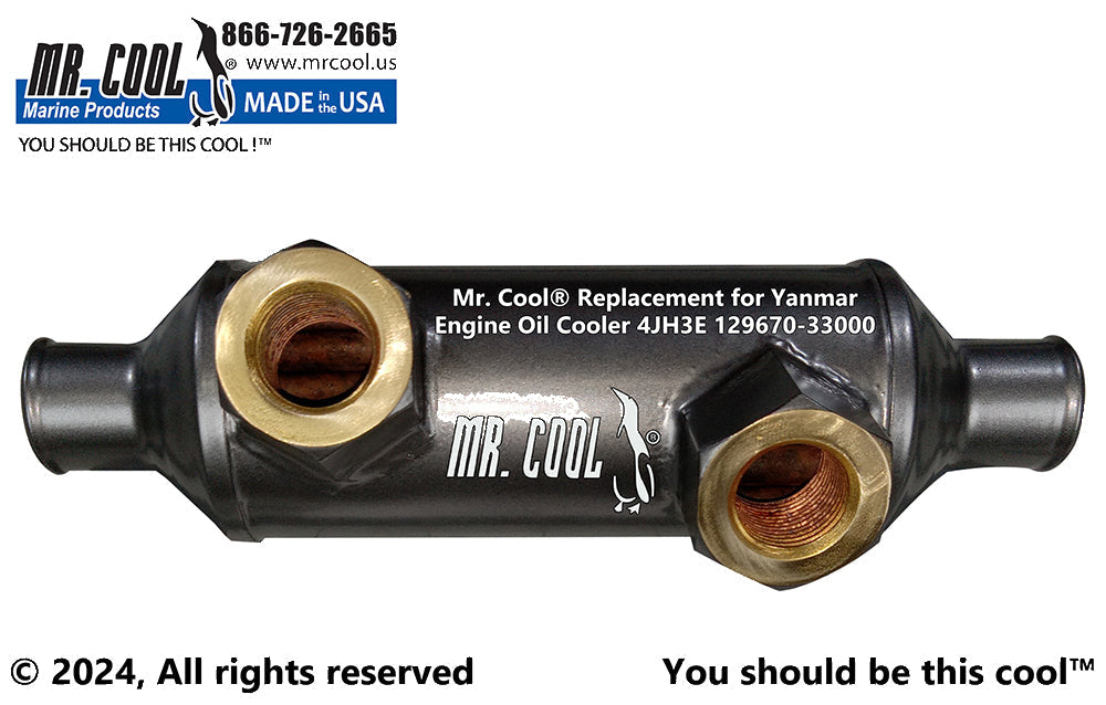 Yanmar 4JH3E Oil Cooler 129670-33000 Replacement