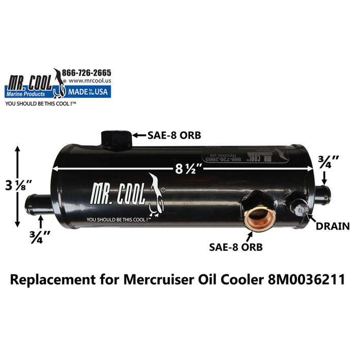 Cummins - Mercruiser 8M0036211 / 8M0181781   Tandem Zeus Transmission/Oil Cooler