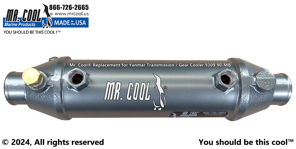 Oil Cooler Yanmar ZF85A (1-3/4" Hose) Replacement MRC9309-90MB