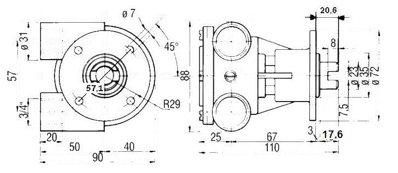 Ford Lehman, Perkins, Kubota Seawater Pump Replacement AN 2029