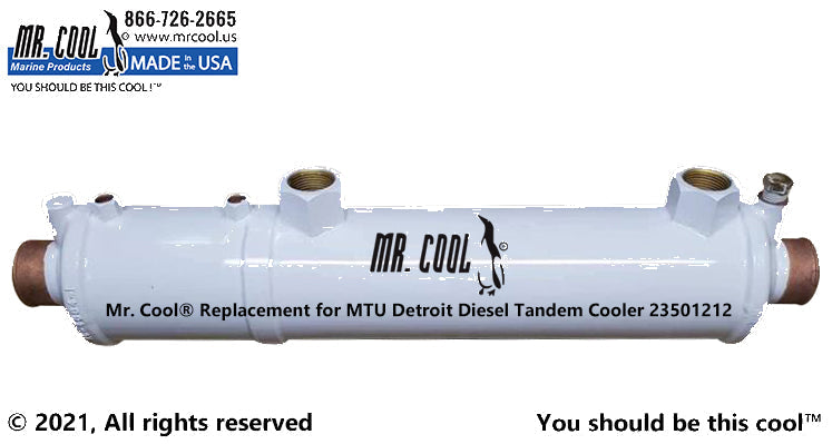 MTU DETROIT DIESEL 6V-92 TANDEM COOLER 23501212 REPLACEMENT