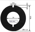 AN 2413 WEAR PLATE- JH 01-42443 / JABSCO 4156-0000